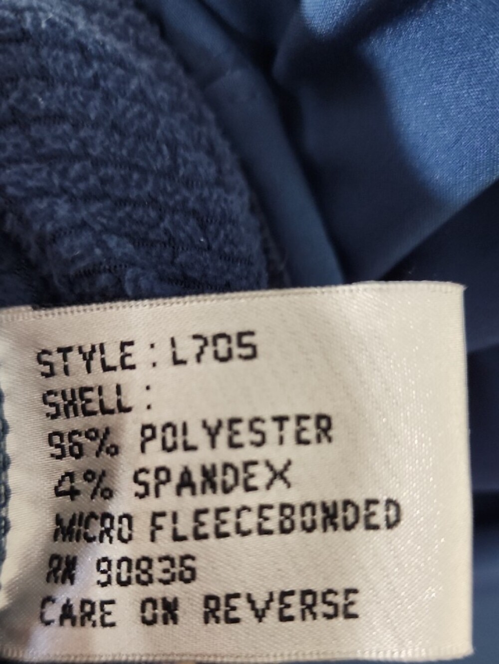 Port Authority Ladies Navy Textured Jacket - Picture 5 of 13